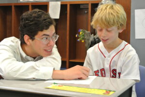 Boy with tutor