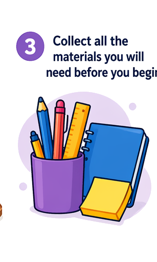 Collect all needed study materials