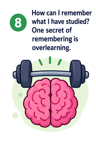 Overlearning helps you remember